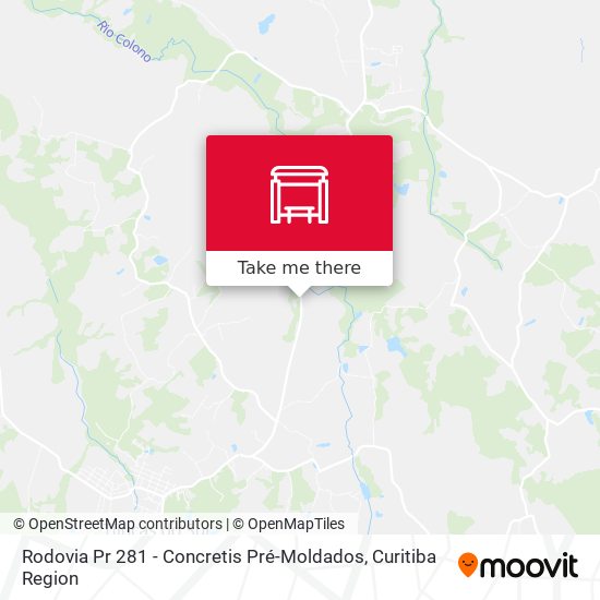 Rodovia Pr 281 - Concretis Pré-Moldados map