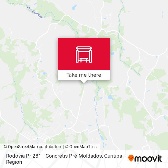 Rodovia Pr 281 - Concretis Pré-Moldados map