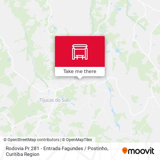 Rodovia Pr 281 - Entrada Fagundes / Postinho map