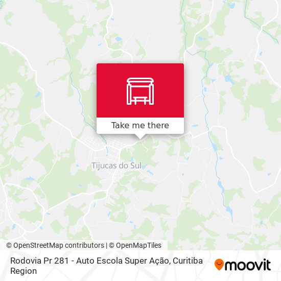 Mapa Rodovia Pr 281 - Auto Escola Super Ação