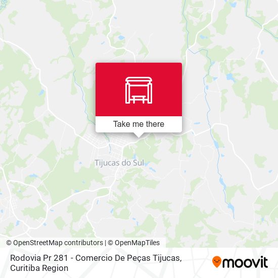 Rodovia Pr 281 - Comercio De Peças Tijucas map