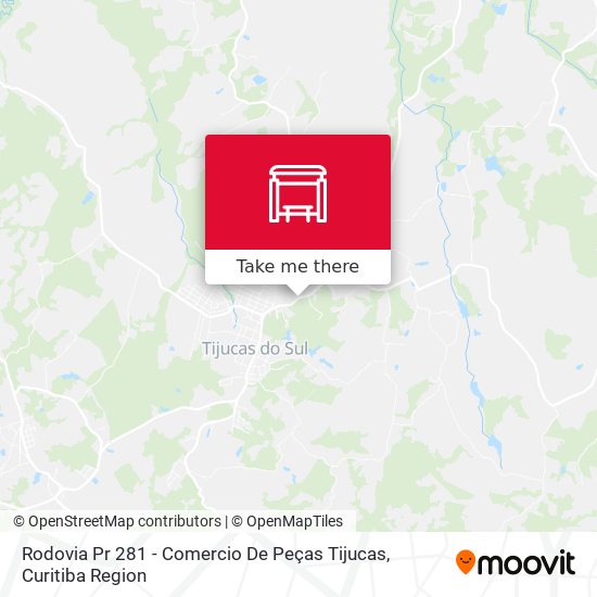 Rodovia Pr 281 - Comercio De Peças Tijucas map