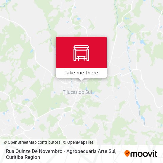Rua Quinze De Novembro - Agropecuária Arte Sul map