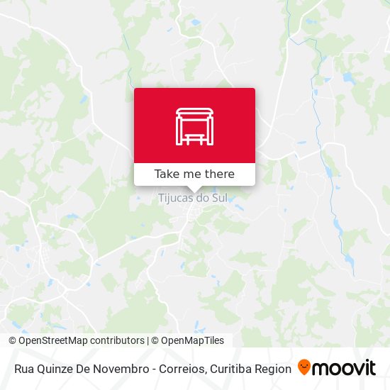Rua Quinze De Novembro - Correios map