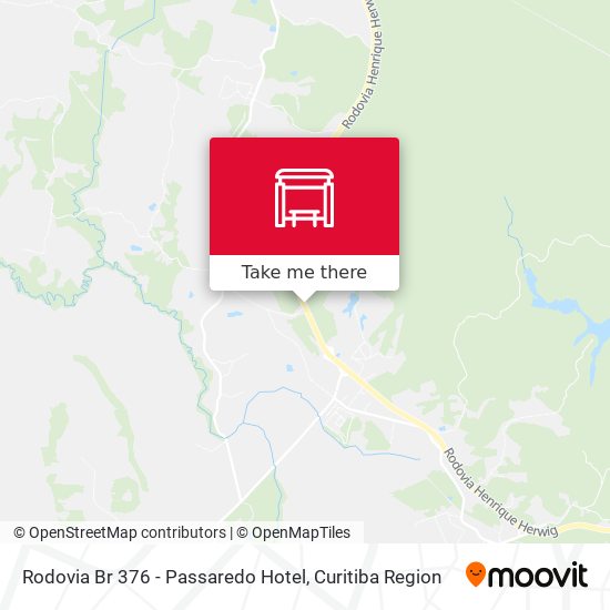 Rodovia Br 376 - Passaredo Hotel map