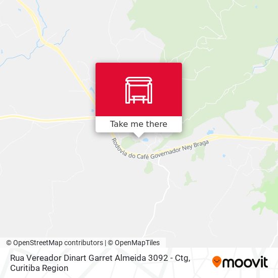 Rua Vereador Dinart Garret Almeida 3092 - Ctg map