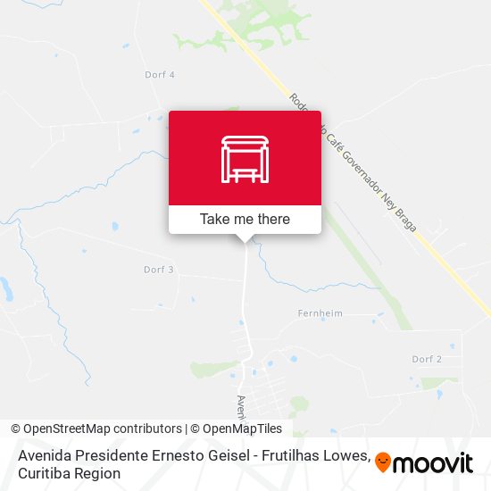 Avenida Presidente Ernesto Geisel - Frutilhas Lowes map