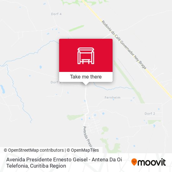 Avenida Presidente Ernesto Geisel - Antena Da Oi Telefonia map