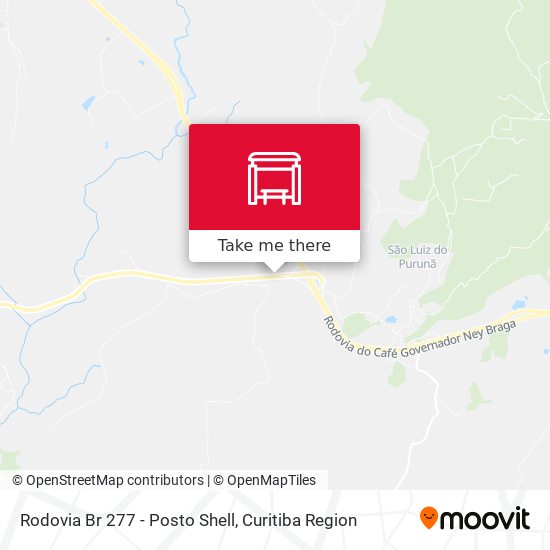 Rodovia Br 277 - Posto Shell map