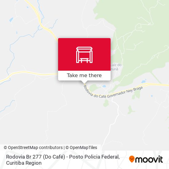 Mapa Rodovia Br 277 (Do Café) - Posto Policia Federal