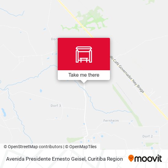 Mapa Avenida Presidente Ernesto Geisel