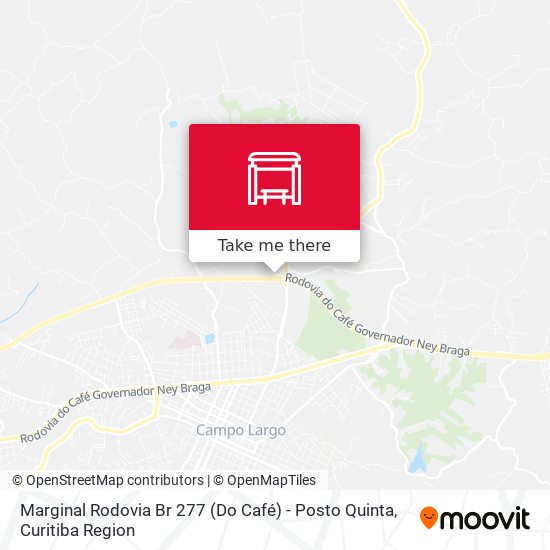 Marginal Rodovia Br 277 (Do Café) - Posto Quinta map