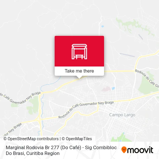 Marginal Rodovia Br 277 (Do Café) - Sig Combibloc Do Brasi map