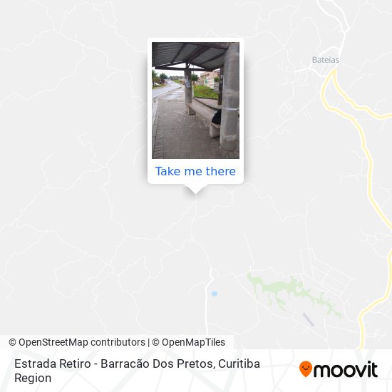 Mapa Estrada Retiro - Barracão Dos Pretos