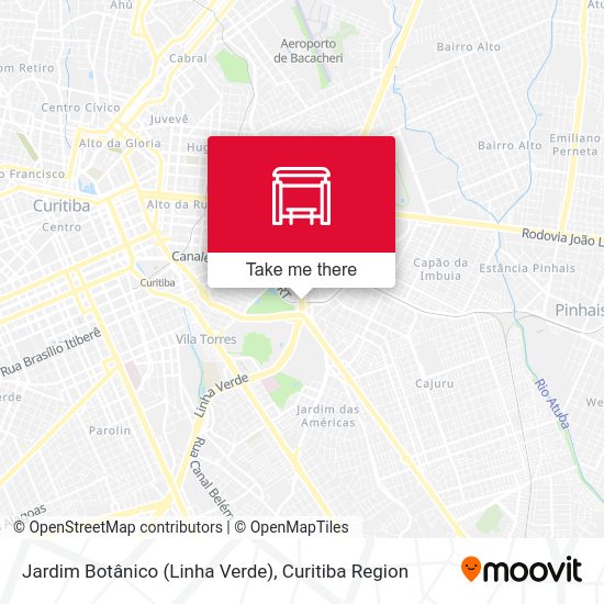 Jardim Botânico (Linha Verde) map