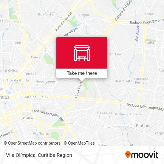 Vila Olímpica map