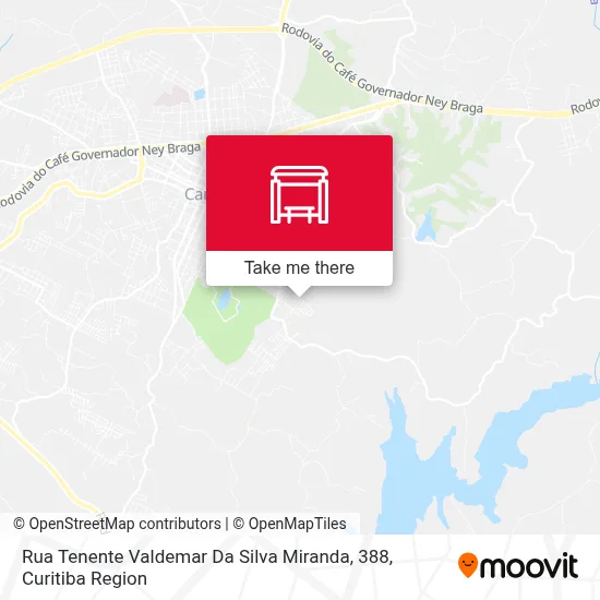 Rua Tenente Valdemar Da Silva Miranda, 388 map