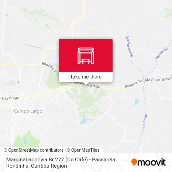 Marginal Rodovia Br 277 (Do Café) - Passarela Rondinha map