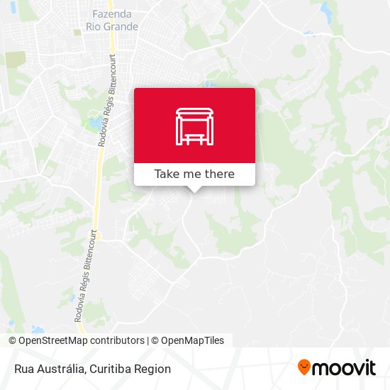 Mapa Rua Austrália