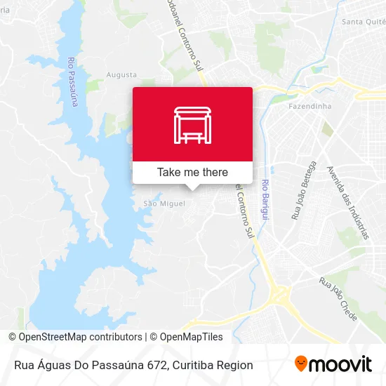 Rua Águas Do Passaúna 672 map