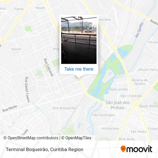 Terminal Boqueirão map
