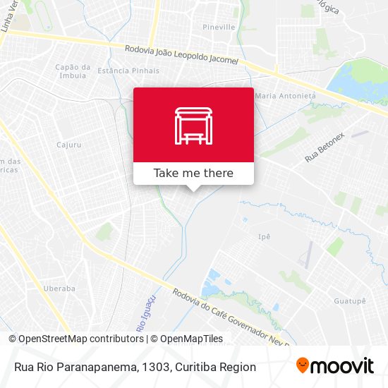 Rua Rio Paranapanema, 1303 map