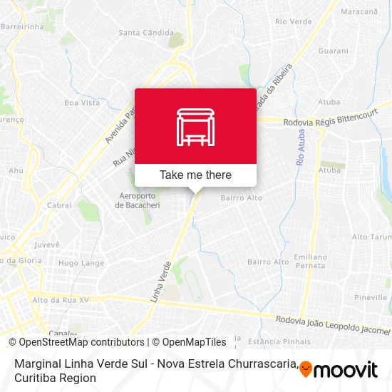 Marginal Linha Verde Sul - Nova Estrela Churrascaria map
