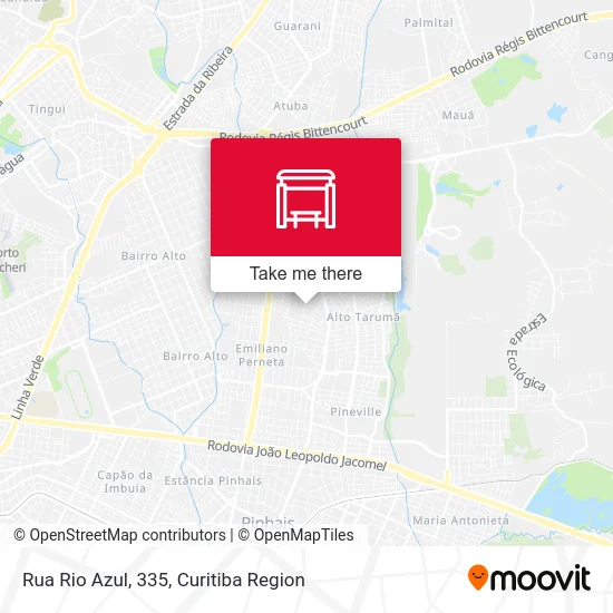 Rua Rio Azul, 335 map