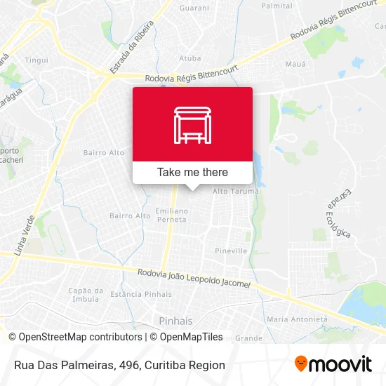 Rua Das Palmeiras, 496 map