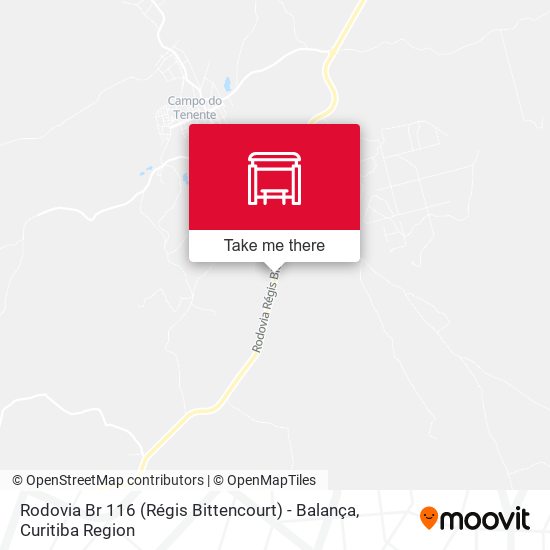 Rodovia Br 116 (Régis Bittencourt) - Balança map