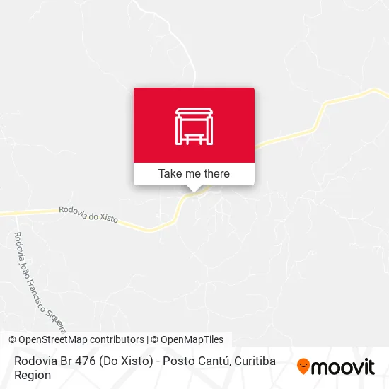 Rodovia Br 476 (Do Xisto) - Posto Cantú map