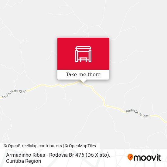 Armadinho Ribas - Rodovia Br 476 (Do Xisto) map