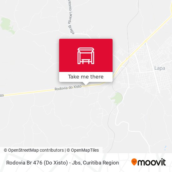 Rodovia Br 476 (Do Xisto) - Jbs map