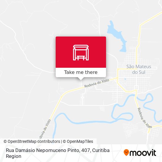 Rua Damásio Nepomuceno Pinto, 407 map