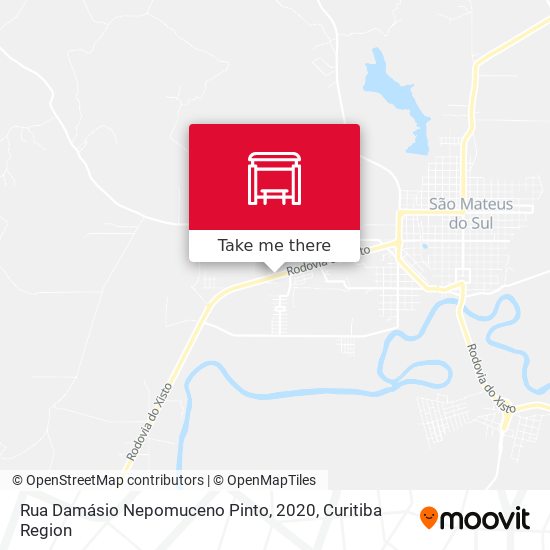 Rua Damásio Nepomuceno Pinto, 2020 map