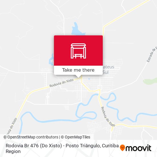 Rodovia Br 476 (Do Xisto) - Posto Triângulo map