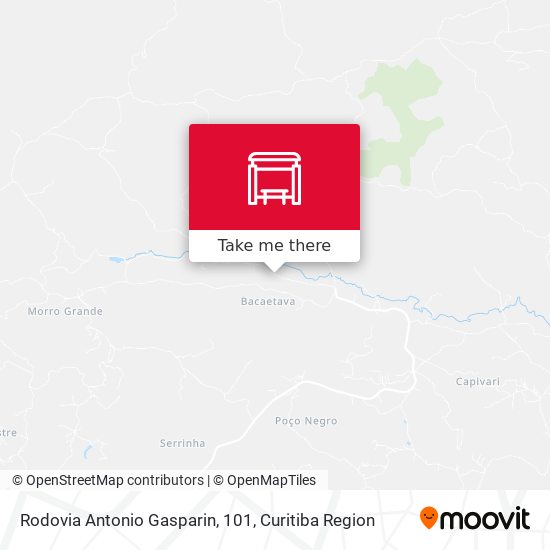 Rodovia Antonio Gasparin, 101 map