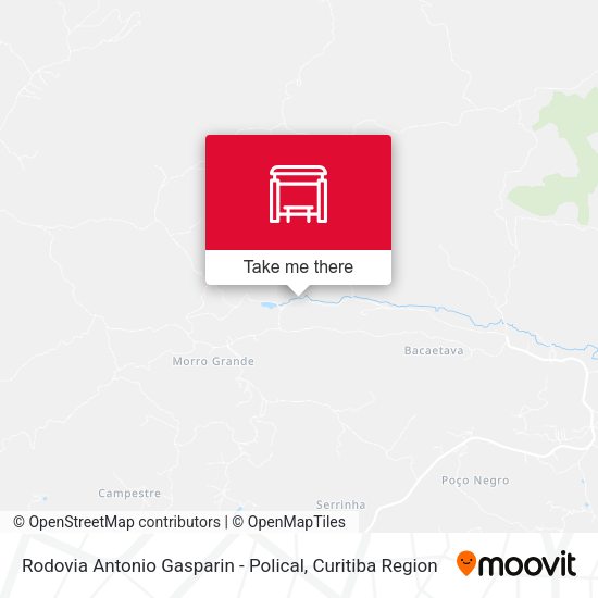 Rodovia Antonio Gasparin - Polical map