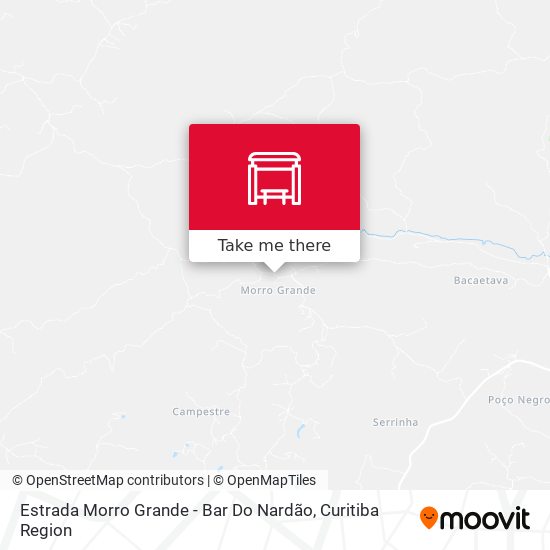 Estrada Morro Grande - Bar Do Nardão map