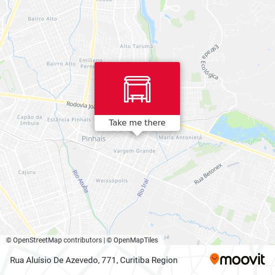 Rua Aluísio De Azevedo, 771 map