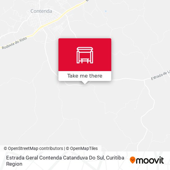 Estrada Geral Contenda Catanduva Do Sul map