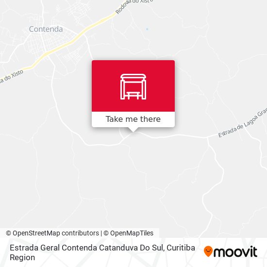 Estrada Geral Contenda Catanduva Do Sul map