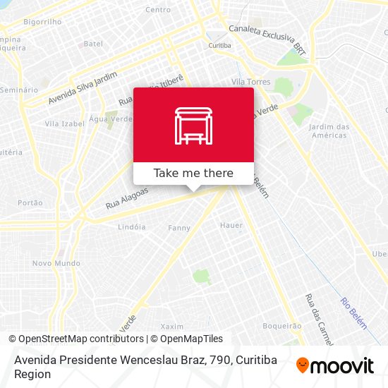 Mapa Avenida Presidente Wenceslau Braz, 790