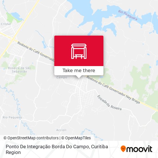 Mapa Ponto De Integração Borda Do Campo