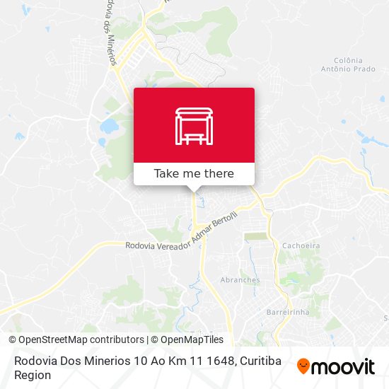 Rodovia Dos Minerios 10 Ao Km 11 1648 map