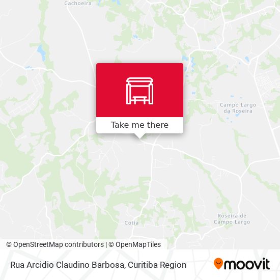 Mapa Rua Arcidio Claudino Barbosa