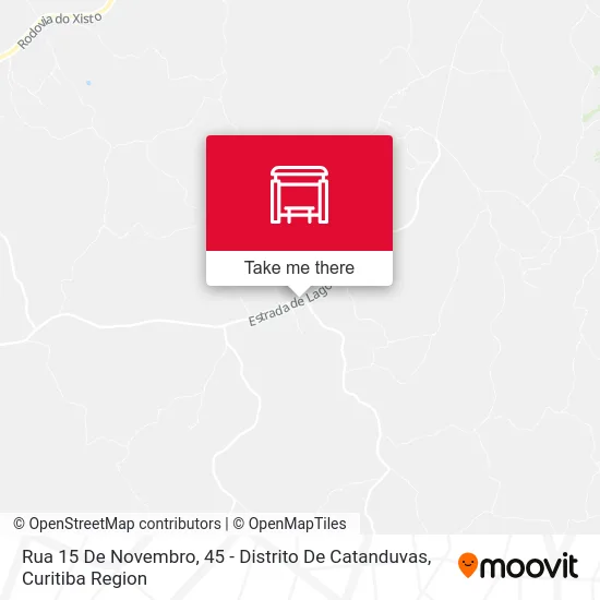 Rua 15 De Novembro, 45 - Distrito De Catanduvas map