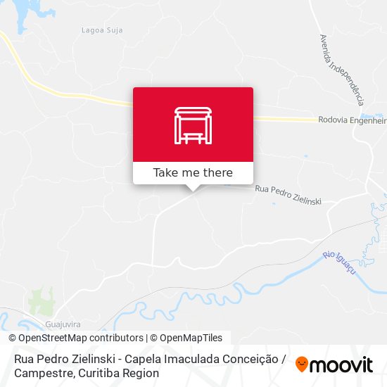 Rua Pedro Zielinski - Capela Imaculada Conceição / Campestre map