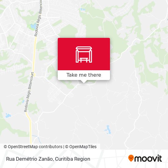 Mapa Rua Demétrio Zanão