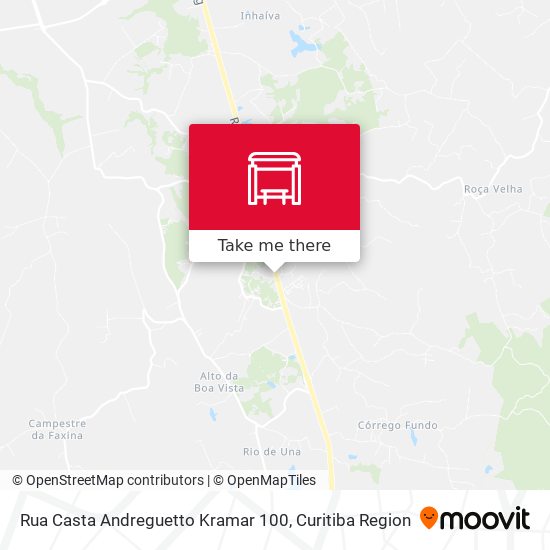 Mapa Rua Casta Andreguetto Kramar 100